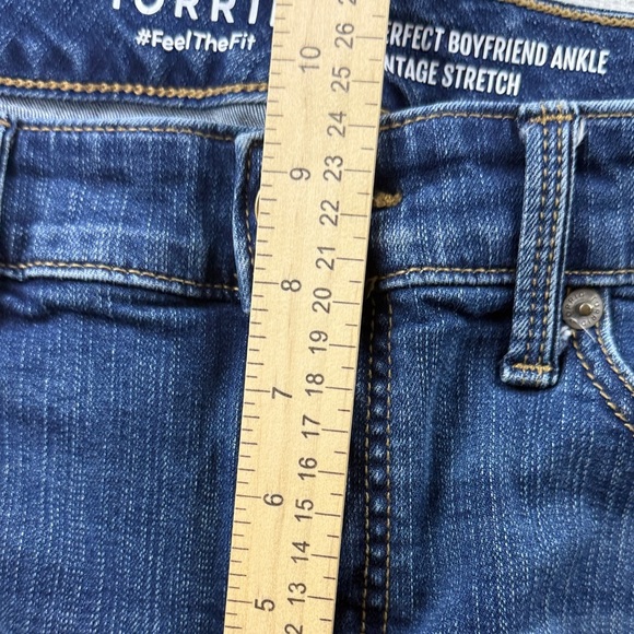 Torrid Perfect Boyfriend Ankle Jeans Vintage Stretch Blue Women’s Size 12 - Picture 4 of 8